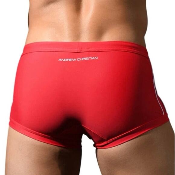 Andrew Christian Bulge C-Ring Trunk Red Large - Picture 9 of 12
